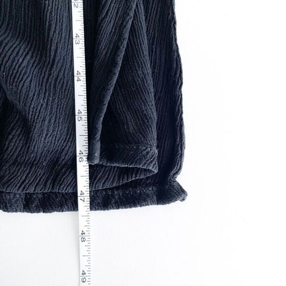 Barbara Lesser Womens Textured Crinkle Fabric Sleeveless Midi Dress Black Small - Picture 8 of 8